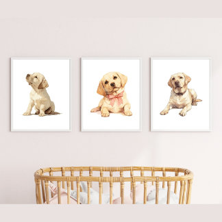 Labrador Puppy Art, Labrador Wall Art