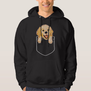 Labrador Puppy In Breast Pocket Pocket Dog Fitted Hoodie