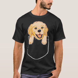 Labrador Puppy In Breast Pocket Pocket Dog Fitted T-Shirt