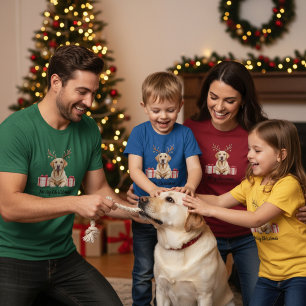 Labrador Reindeer T-Shirt