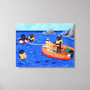 Labrador Rescue Team Canvas Print