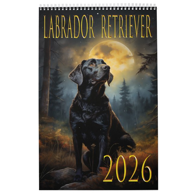 Labrador retriever 2026 wall calendar (Cover)