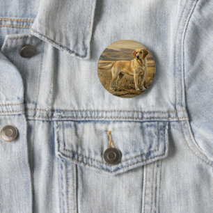 Labrador Retriever 6 Cm Round Badge