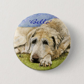 Labrador Retriever 6 Cm Round Badge