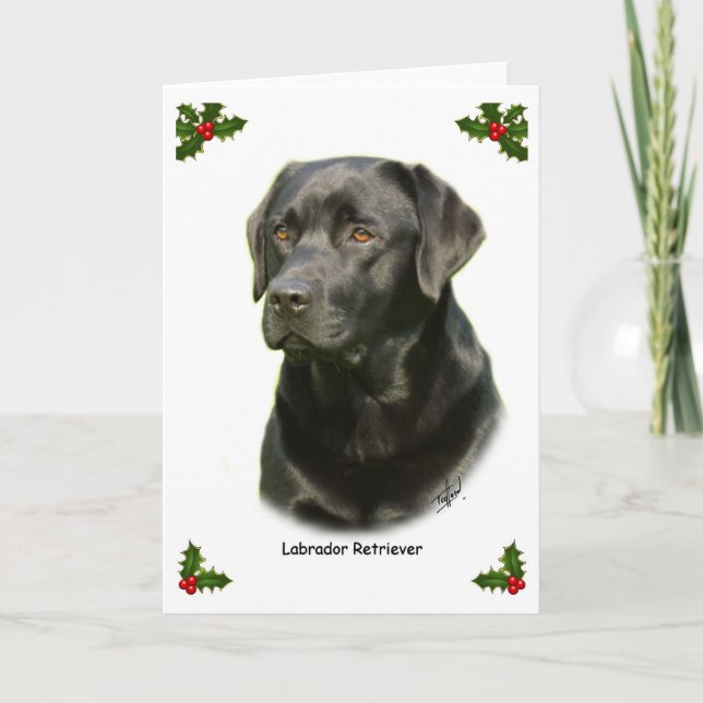 Labrador Retriever 9A054D-23a Holiday Card (Front)