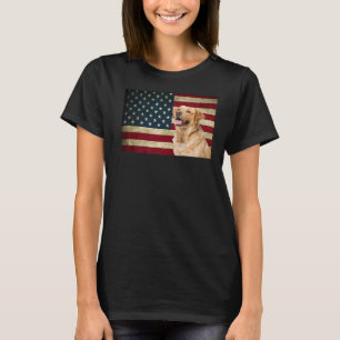 Labrador retriever American Flag labra dog Animal  T-Shirt