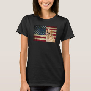 Labrador retriever American Flag labra dog Animal  T-Shirt