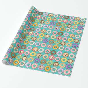 Labrador Retriever and Donuts Wrapping Paper