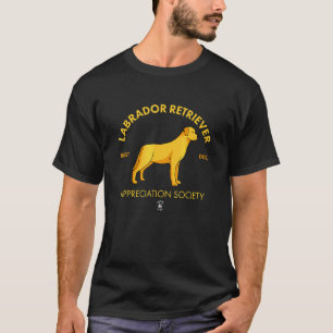 Labrador Retriever Appreciation Society Yellow La T-Shirt
