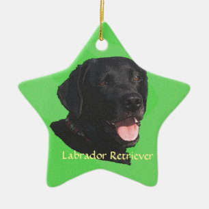 Labrador Retriever Art Ceramic Tree Decoration