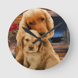 Labrador retriever art clock