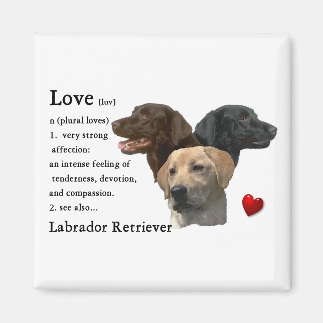 Labrador Retriever Art Gifts Magnet (Front)