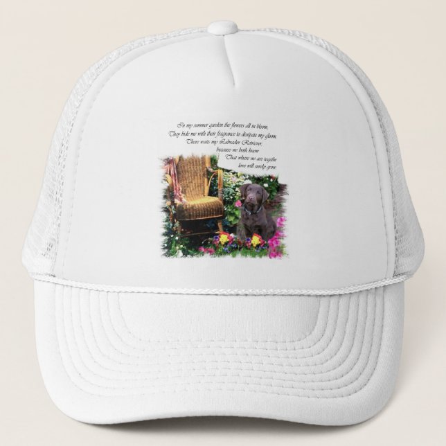 Labrador Retriever Art Gifts Trucker Hat (Front)