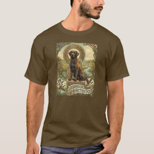 Labrador Retriever Art Nouveau Dog Design T-Shirt