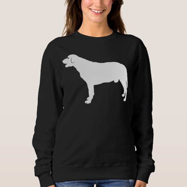 Labrador Retriever Baseball ¾ Sleeve Sweatshirt (Front)