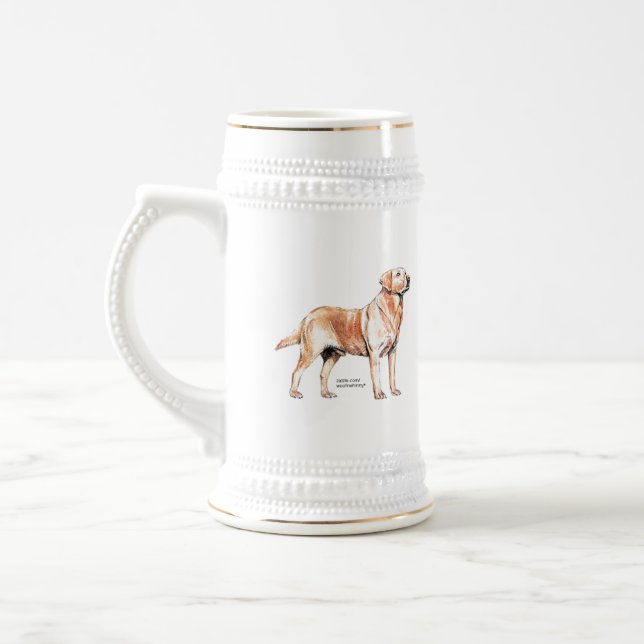 Labrador Retriever Beer Stein (Left)