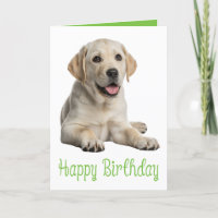 Labrador Retriever Birthday Yellow Lab Puppy Dog