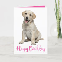 Labrador Retriever Birthday Yellow Lab Puppy Dog