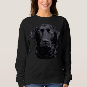 Labrador Retriever Black Dog Sweatshirt