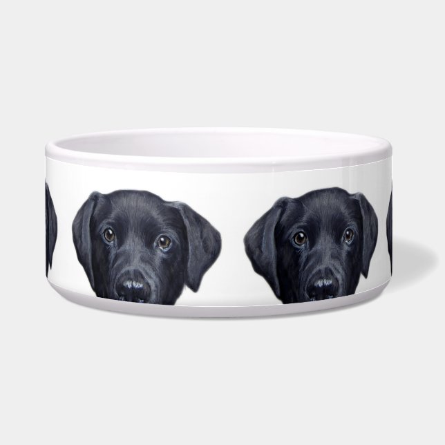 Labrador Retriever black water bowl (Front)