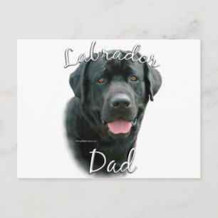 Labrador Retriever (blk) Dad 2 Postcard