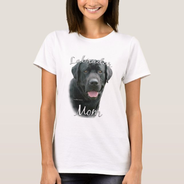 Labrador Retriever (blk) Mum 2 T-Shirt (Front)