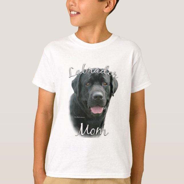 Labrador Retriever (blk) Mum 2 T-Shirt (Front)