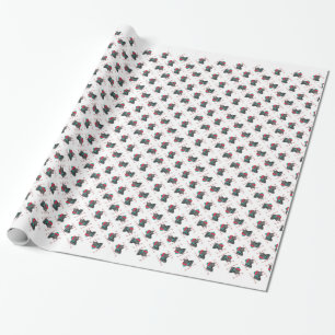 Labrador Retriever (blk) Santa Paws Wrapping Paper