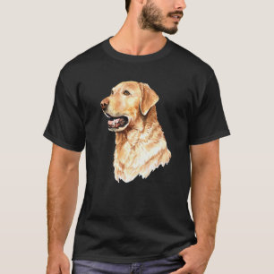 Labrador Retriever Blonde White Dog Portrait T-Shirt