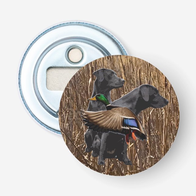 Labrador Retriever Bottle Opener, Duck Hunting Opener (Front)