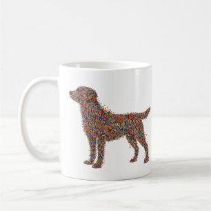 Labrador Retriever Butterfly Silhouette Dog Lover Coffee Mug