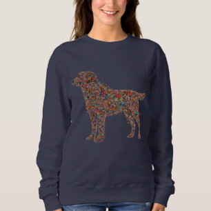 Labrador Retriever Butterfly Silhouette Dog Lover Sweatshirt