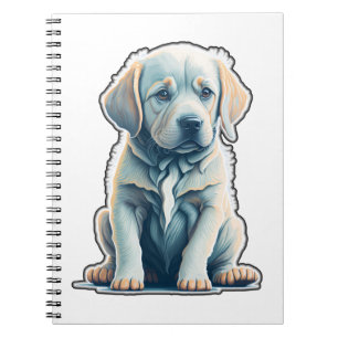 Labrador Retriever Calm Puppy Notebook
