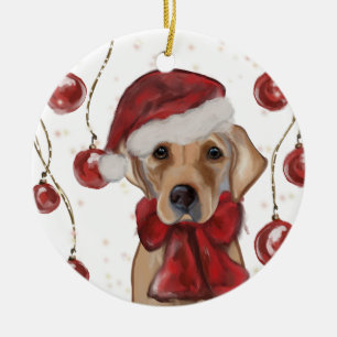 LABRADOR RETRIEVER  CERAMIC TREE DECORATION