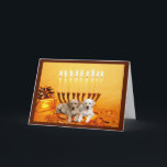 Labrador Retriever  Chanukah Card Menorah<br><div class="desc">Remembering family and friends during the Chanukah season is a wonderful way to keep in touch with the people you love and care about. I created these dog Chanukah cards with love and care and I am sure anyone who loves dogs will be delighted to receive them. You do have...</div>