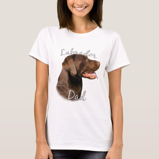 Labrador Retriever (chocolate) Dad 2 T-Shirt (Front)
