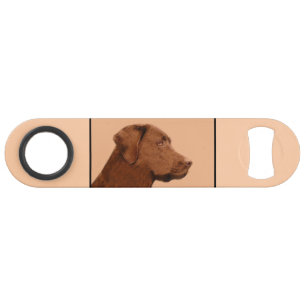 Labrador Retriever (Chocolate) Painting - Dog Art