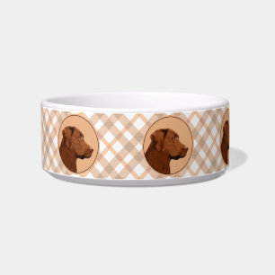 Labrador Retriever (Chocolate) Painting - Dog Art Bowl