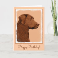 Labrador Retriever (Chocolate) Painting - Dog Art