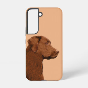 Labrador Retriever (Chocolate) Painting - Dog Art Samsung Galaxy Case