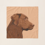 Labrador Retriever (Chocolate) Painting - Dog Art Scarf<br><div class="desc">Chocolate Labrador Retriever dog portrait, original painting. We specialise in cute and funny original art. Buy this for yourself or as a great gift for your Labrador Retriever loving friends. Be creative - click on CUSTOMIZE to add/remove/change text, resize the picture, change colours or anything else the customisation tool will...</div>