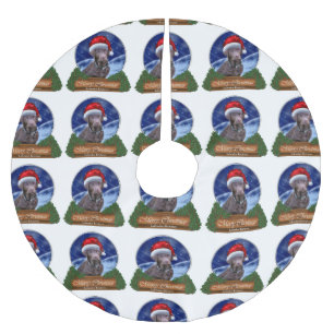 Labrador Retriever Christmas Brushed Polyester Tree Skirt
