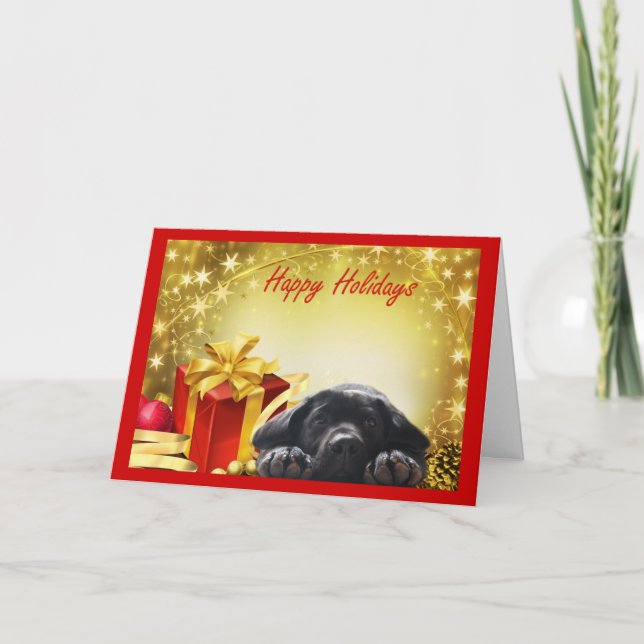 Labrador Retriever Christmas Card Gift12 (Front)