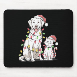 Labrador Retriever Christmas Festive Dog Cat Lover Mouse Pad