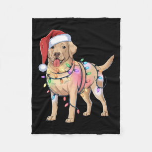 Labrador Retriever Christmas Festive Dog Lover 1  Fleece Blanket