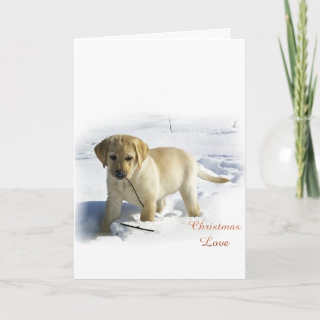Labrador Retriever Christmas Gifts Holiday Card (Front)