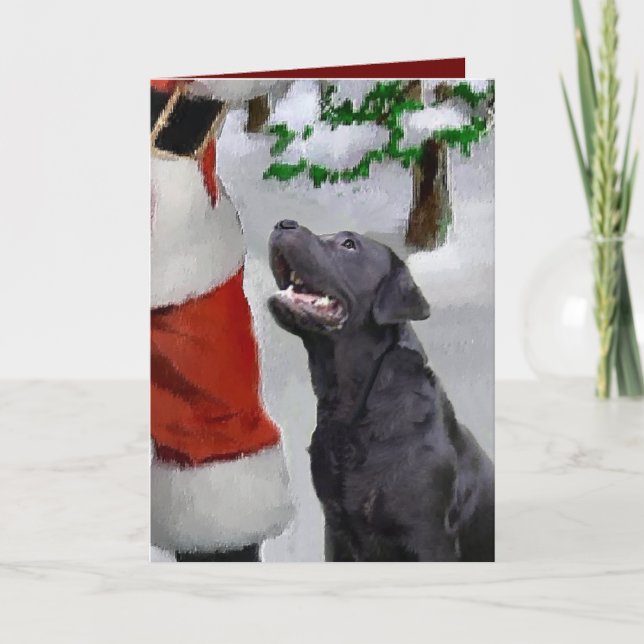 Labrador Retriever Christmas Gifts Holiday Card (Front)
