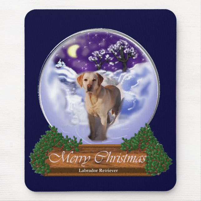 Labrador Retriever Christmas Gifts Mouse Pad (Front)