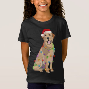 Labrador Retriever Christmas Lights Xmas Dog Lover T-Shirt