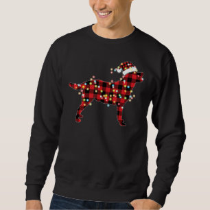Labrador Retriever Christmas Plaid Buffalo Pyjamas Sweatshirt